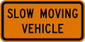 Slow moving vehicle road sign (MUTCD CW21-4)