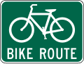 Bike route road sign (MUTCD D11-1)