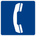 Telephone road sign (MUTCD D9-1)