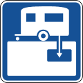 RV sanitary station road sign (MUTCD D9-12)