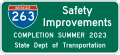 Project information road sign (MUTCD I2-5_(state))