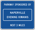 Acknowledgement road sign (MUTCD I20-1)