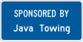 Acknowledgement (plaque) road sign (MUTCD I20-5P)