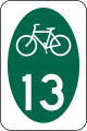State or local Bicycle Route road sign (MUTCD M1-8)
