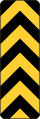 Chevron Object Marker road sign (MUTCD OM3-C)