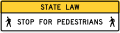 [b] road sign (MUTCD R1-9a)