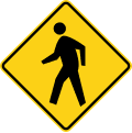 [d] road sign (MUTCD W11-2)