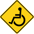 [d] road sign (MUTCD W11-9)