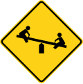 [d] road sign (MUTCD W15-1)