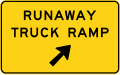 Runaway truck ramp road sign (MUTCD W7-4b)