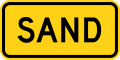 Sand road sign (MUTCD W7-4dP)