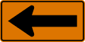 Arrow (right) road sign (MUTCD CW1-6L)