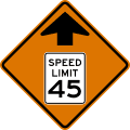 ahead road sign (MUTCD CW3-5)
