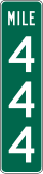 Reference location (3 digit) road sign (MUTCD D10-3)