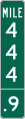 Intermediate reference location (3 digit) road sign (MUTCD D10-3a)