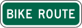 Bike route (plaque) road sign (MUTCD D11-1bP)