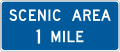 Scenic area (distance) road sign (MUTCD D5-11)
