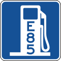 Alternative fuel (ethanol) road sign (MUTCD D9-11c)