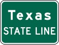 State line road sign (MUTCD I2-1)