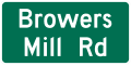 Grade separation identification (2-line) road sign (MUTCD I2-3a)