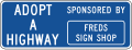 Acknowledgement road sign (MUTCD I20-3)