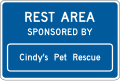 Acknowledgement - Rest area road sign (MUTCD I20-4)