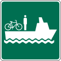 Passenger Only Ferry Terminal road sign (MUTCD I3-10)