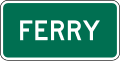 Ferry (plaque) road sign (MUTCD I3-10P)