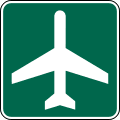 Airport road sign (MUTCD I3-5)