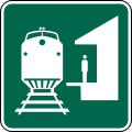 Train station road sign (MUTCD I3-7)