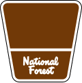 Forest Route road sign (MUTCD M1-7)