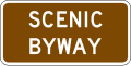 Scenic byway (plaque) road sign (MUTCD M10-3bP)