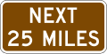 National Historic Trail - Distance (plaque) road sign (MUTCD M11-1dP)