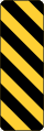 Left Object Marker road sign (MUTCD OM3-L)