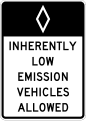ILEV allowed (post-mounted) road sign (MUTCD R3-10a)