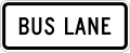 Bus lane (plaque) road sign (MUTCD R3-5gP)
