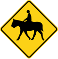 Equestrian road sign (MUTCD W11-7)