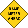 ahead road sign (MUTCD W3-7)