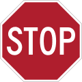 Stop (stop/slow paddle) road sign (MUTCD Stop_Sign_Paddle_18x18)